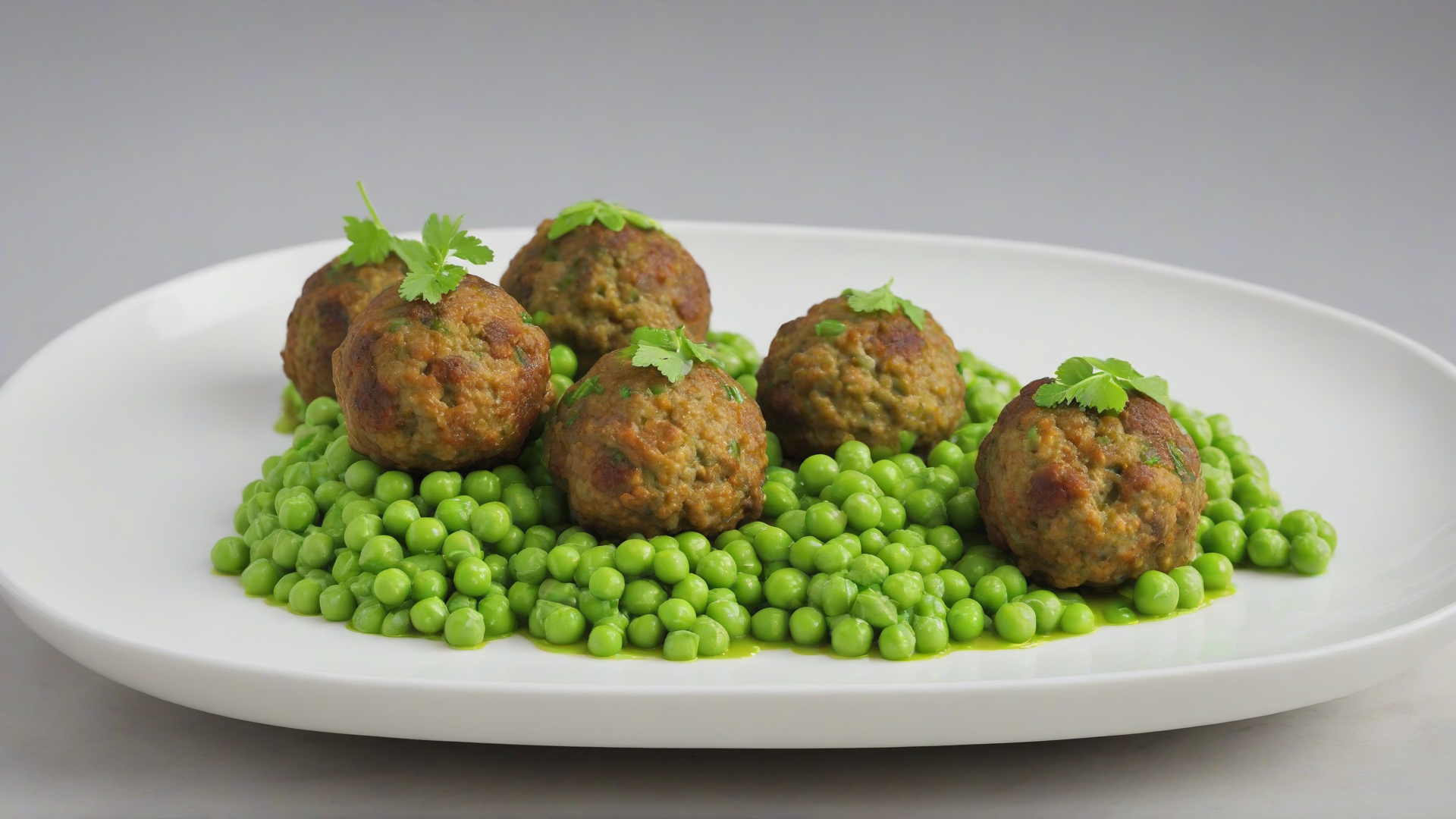 polpette di piselli